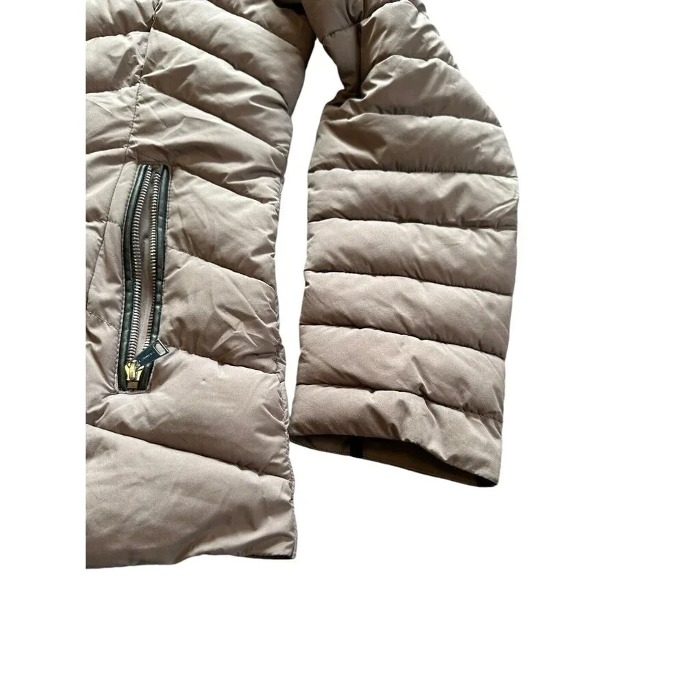 LAUNDRY SHELLI SEGAL Jacket Women’s L‎ Down Puffer Coat Hooded Purple Gray